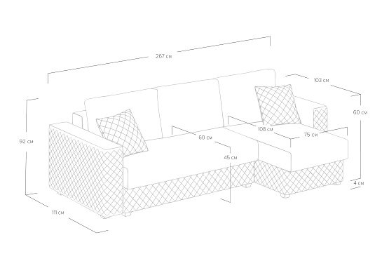 Диван Denver угловой